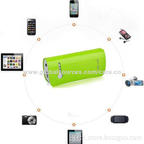 Emergency Charger, 5,600mAh Lithium-ion Battery, Small Size, UV Oil Printing Cover